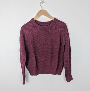 Banana republic cranberry crew neck sweater